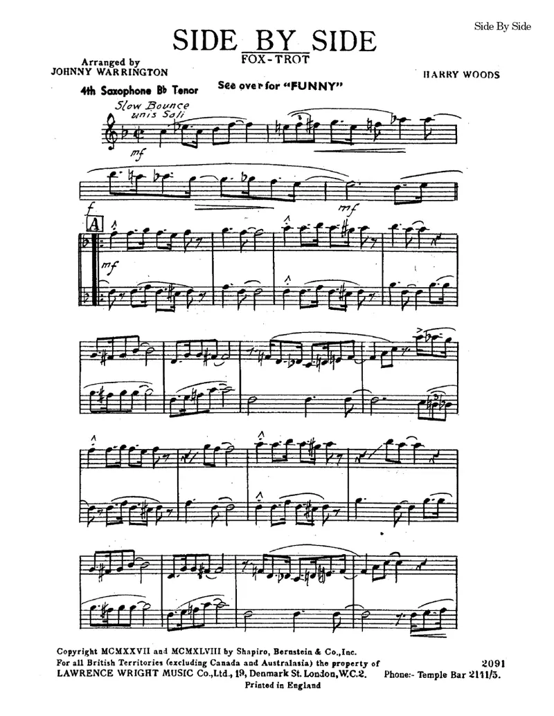 Side By Side score preview