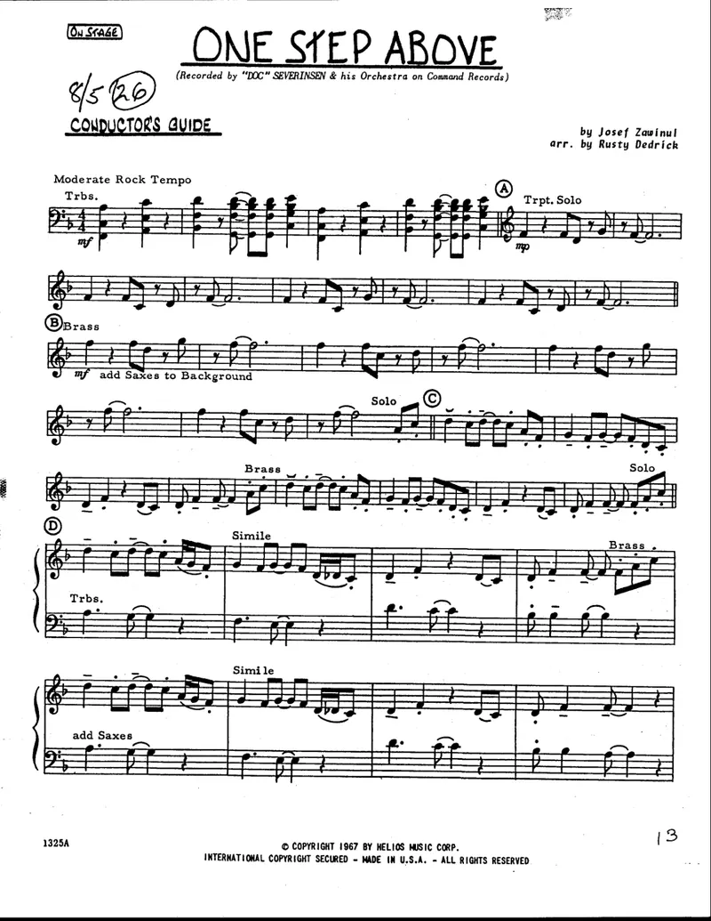 One Step Above score preview