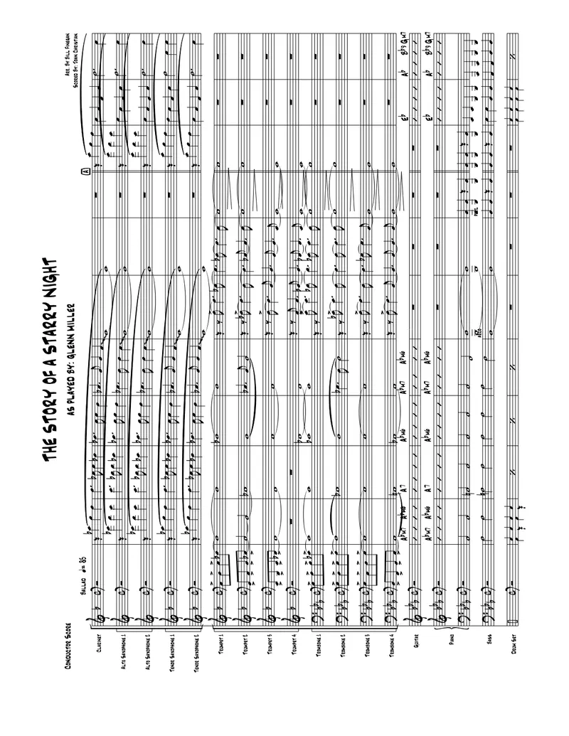 The Story Of A Starry Night score preview