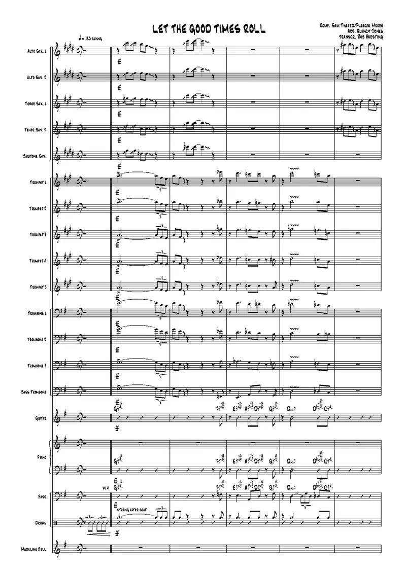 Let The Good Times Roll score preview