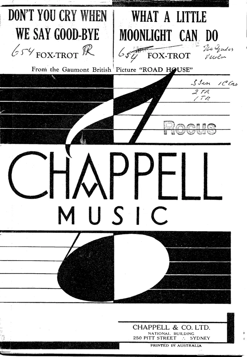 What A Little Moonlight Can Do score preview