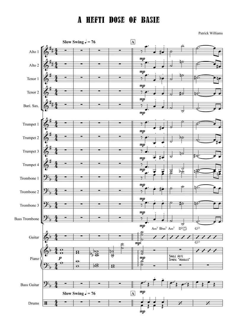 A Hefti Dose Of Basie score preview