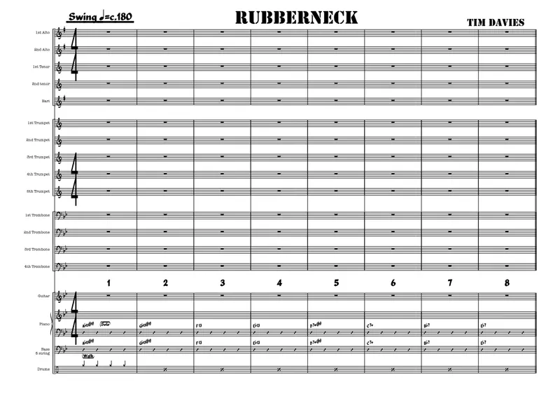Rubberneck score preview