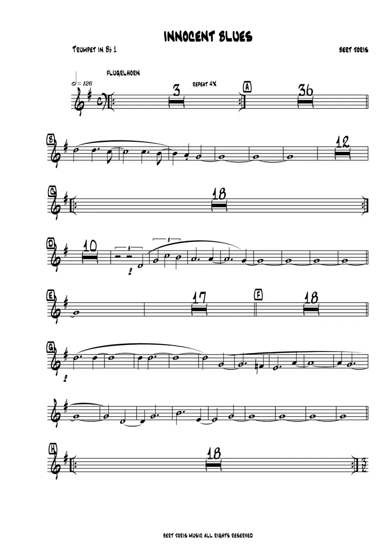 Innocent Blues score preview