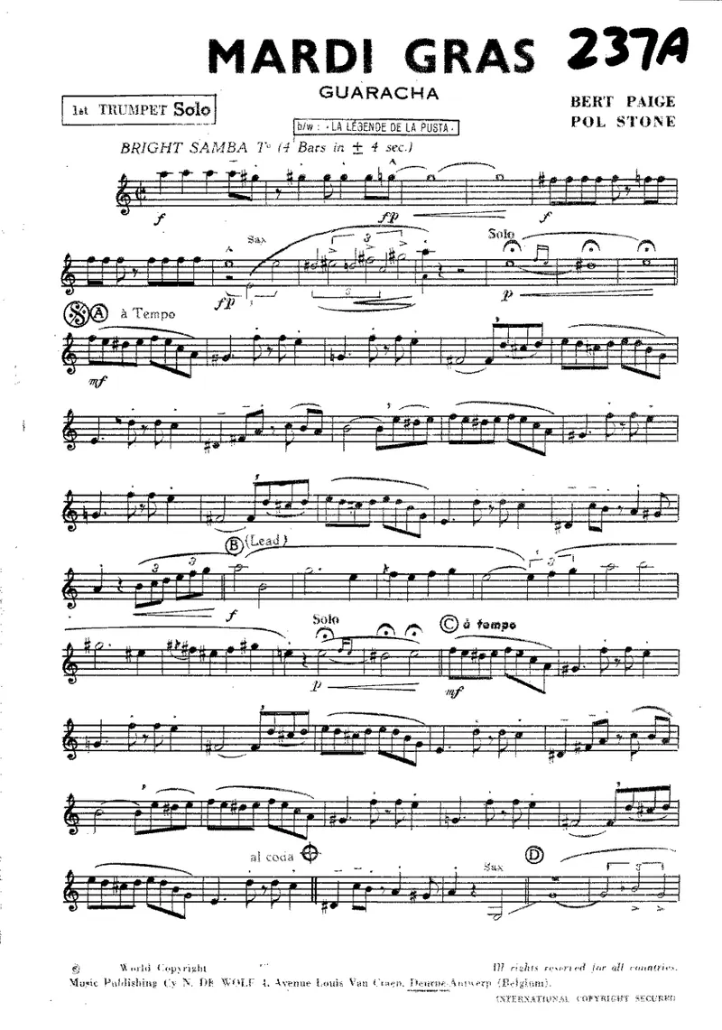 Mardi Gras score preview