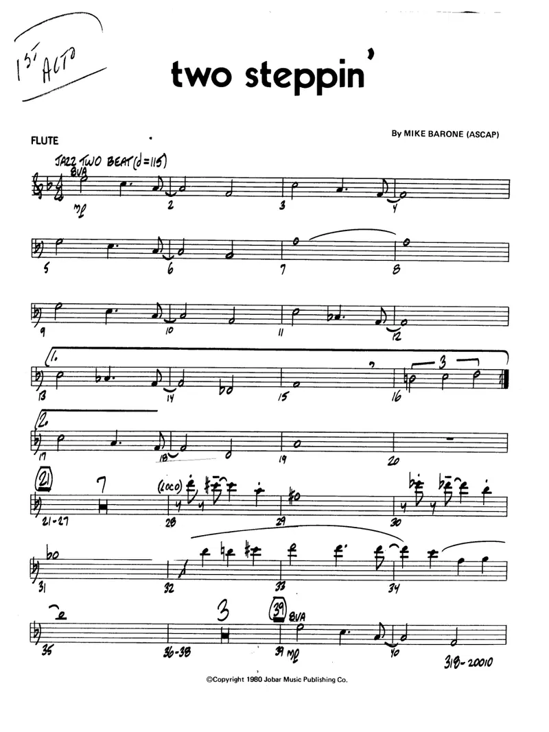 Two Steppin' score preview