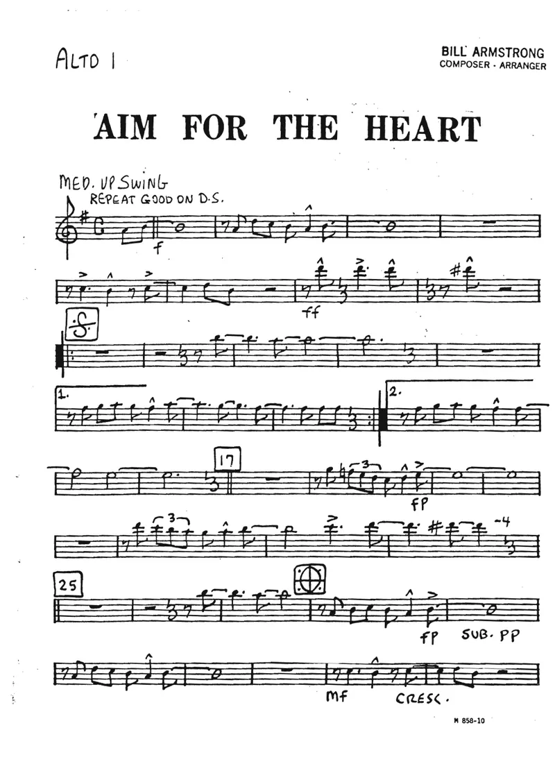 Aim For The Heart score preview