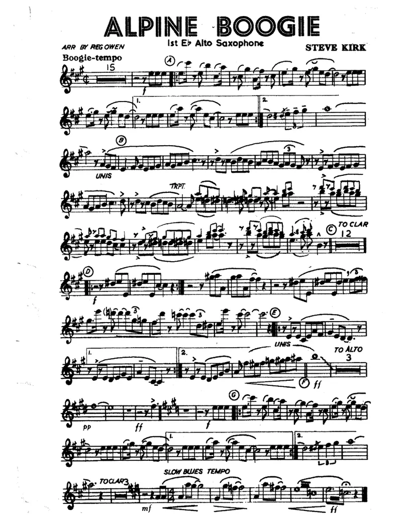 Alpine Boogie score preview