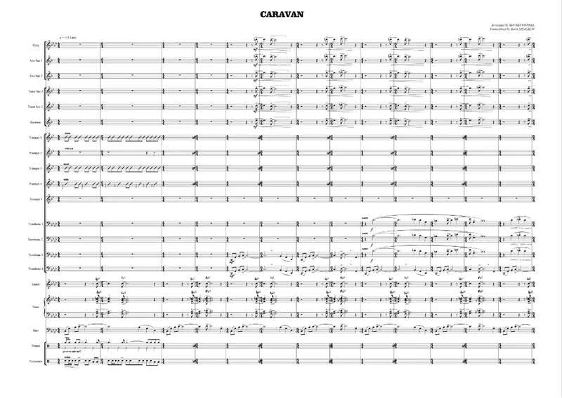 Caravan score preview