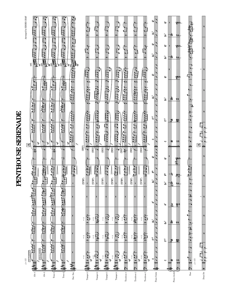 Penthouse Serenade score preview