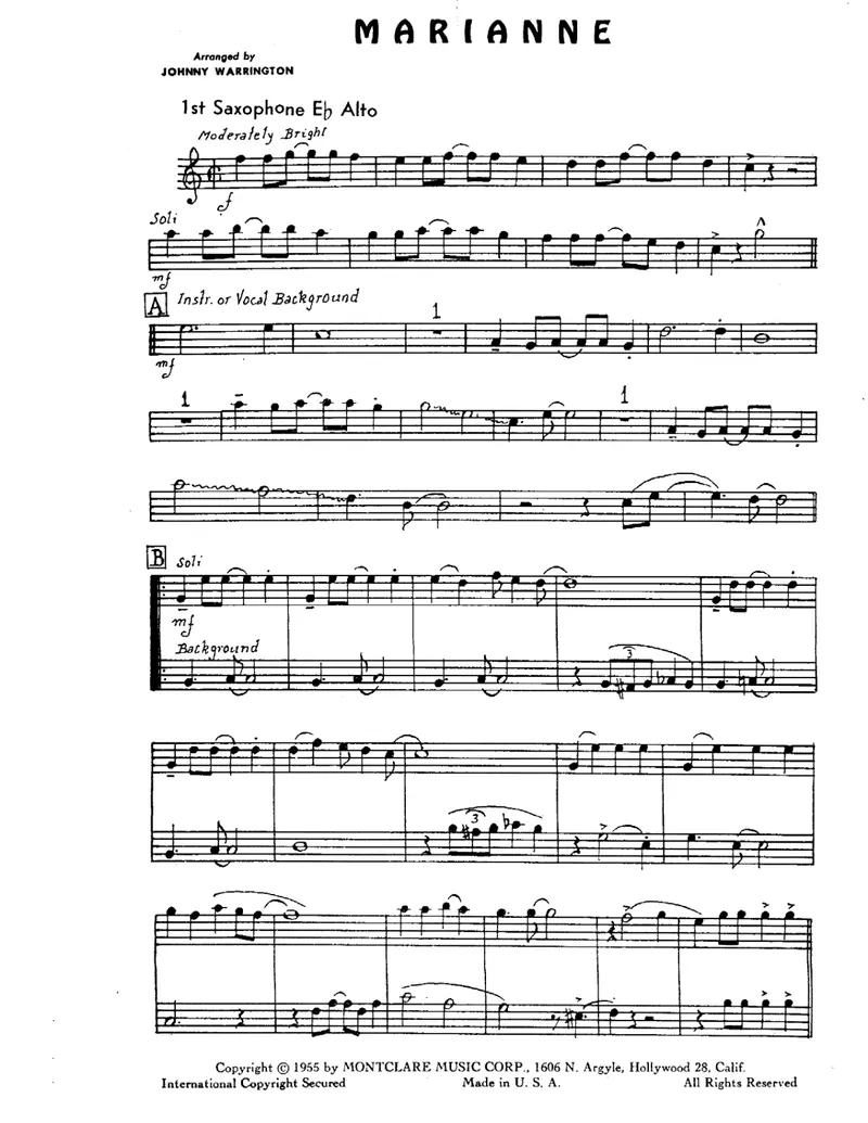 Marianne score preview
