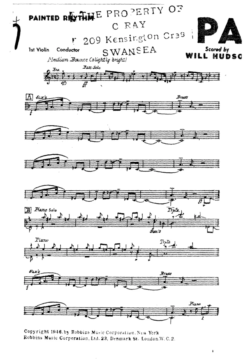Painted Rhythm score preview