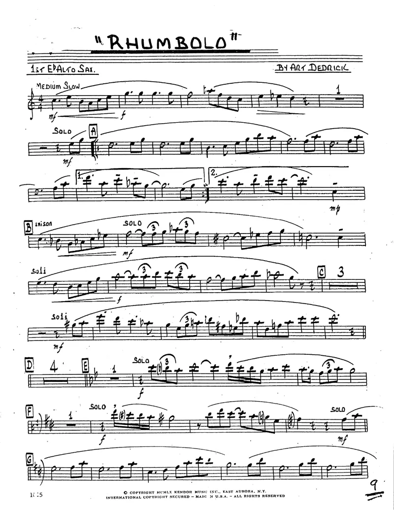 Rhumbolo score preview