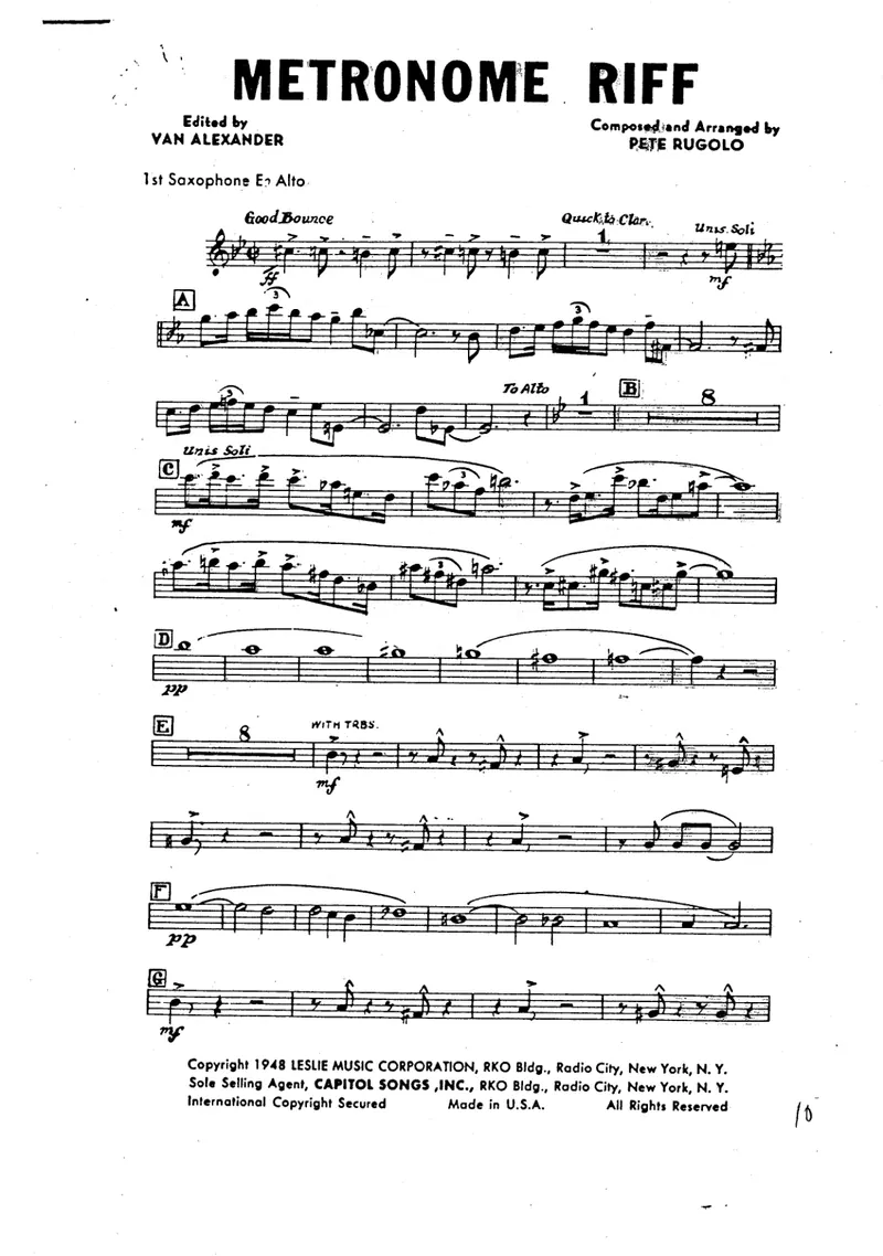 Metronome Riff score preview