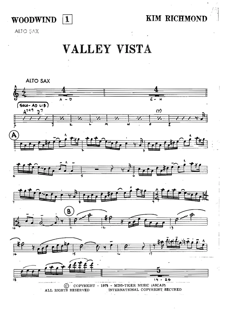 Valley Vista score preview