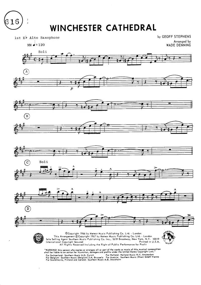 Winchester Catherdral score preview