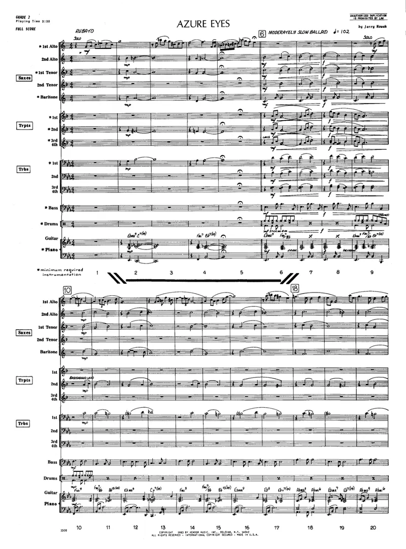 Azure Eyes score preview