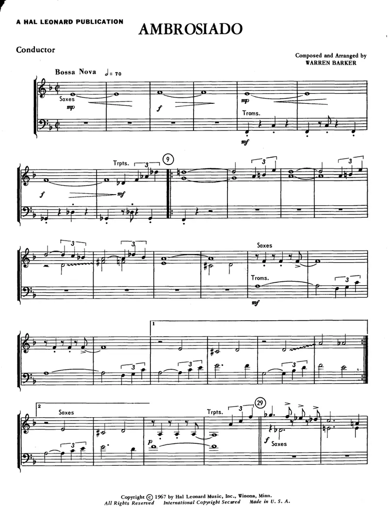 Ambrosiado score preview