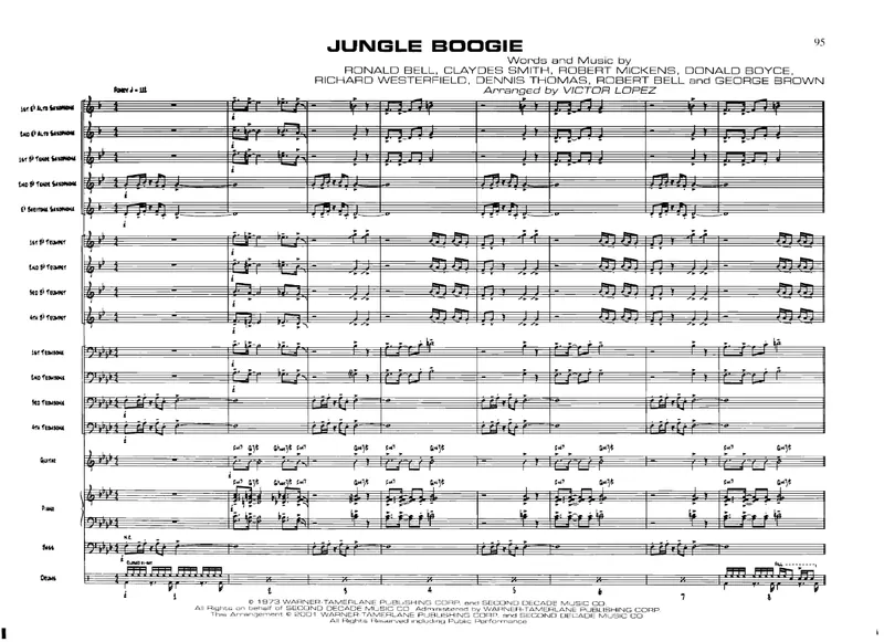 Jungle Boogie score preview
