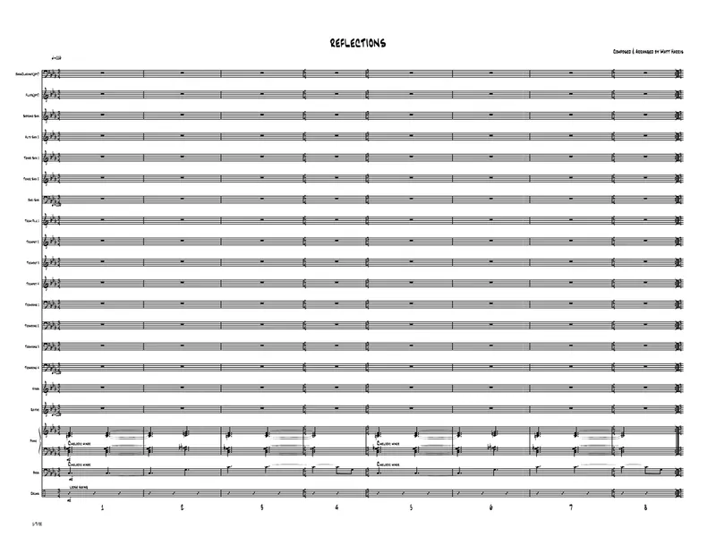 Reflections score preview