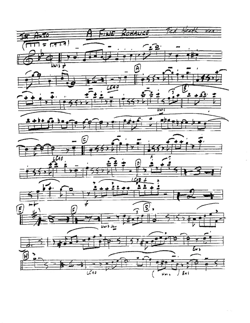 A Fine Romance score preview