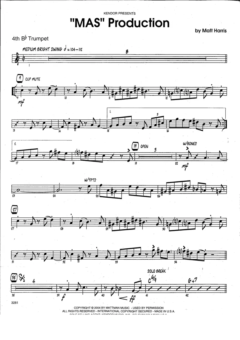 Mas Production score preview
