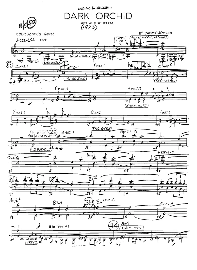 Dark Orchid score preview