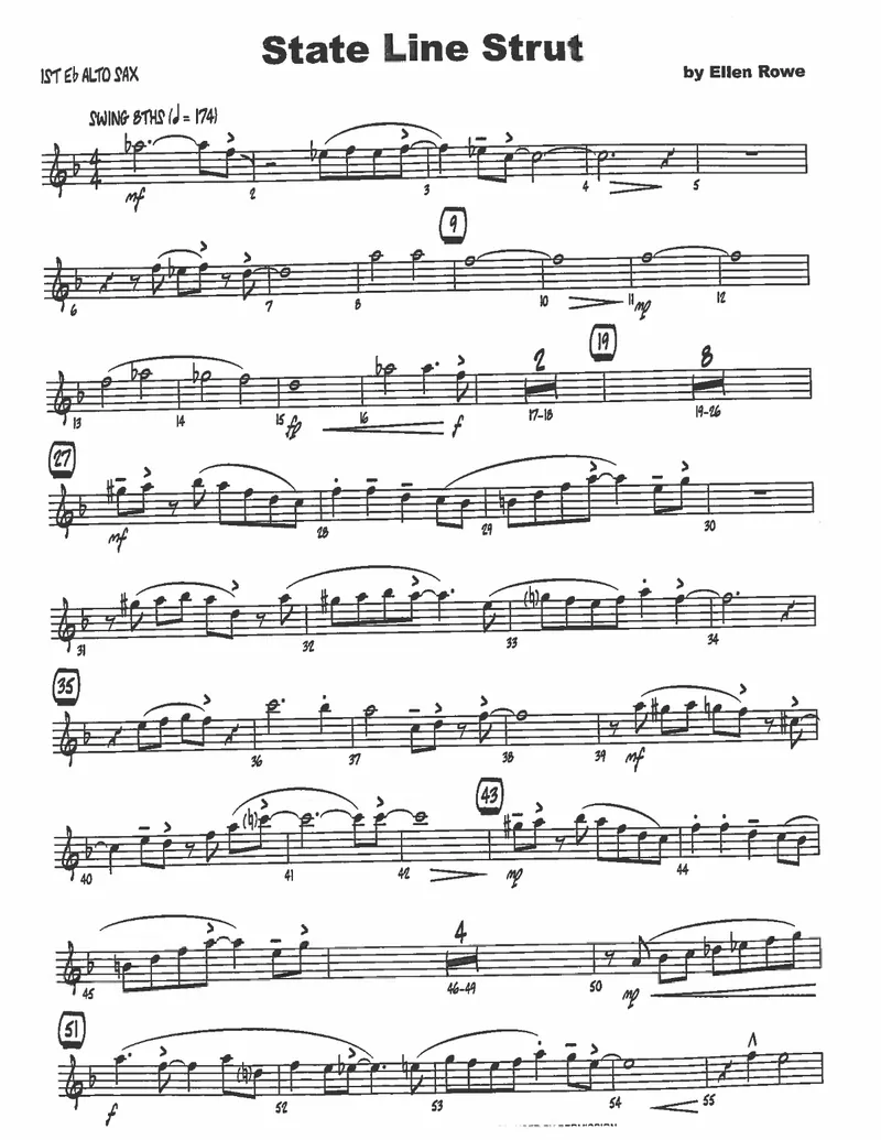 State Line Strut score preview