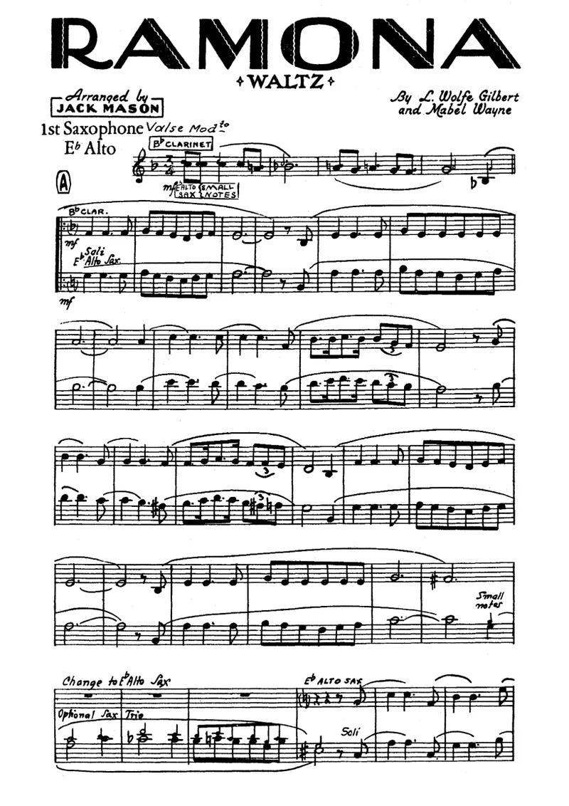 Ramona score preview