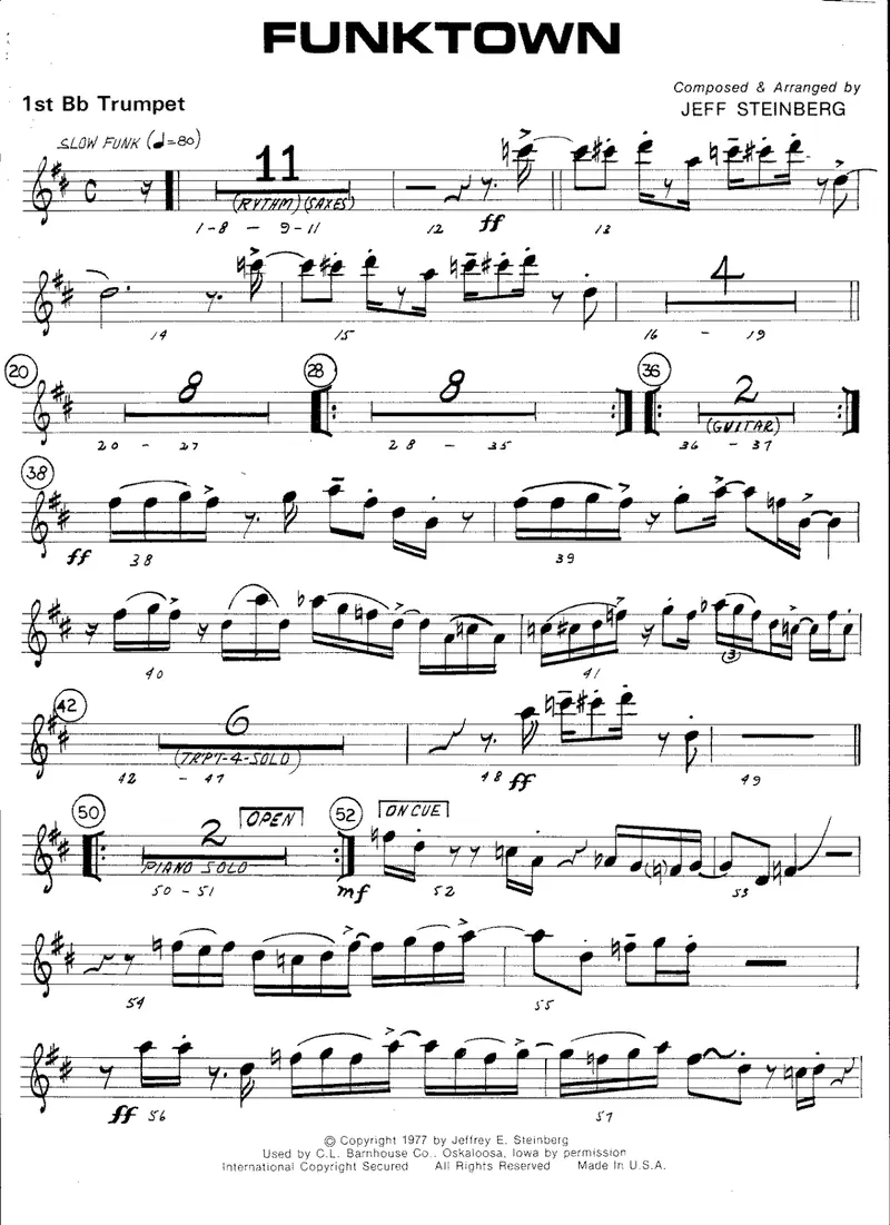 Funktown score preview