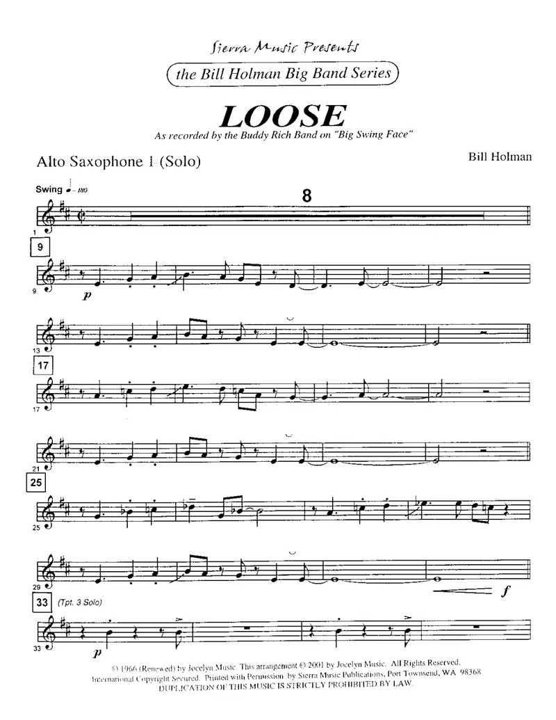 Loose score preview