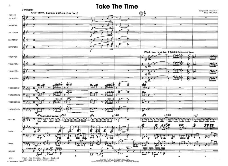 Take The Time score preview