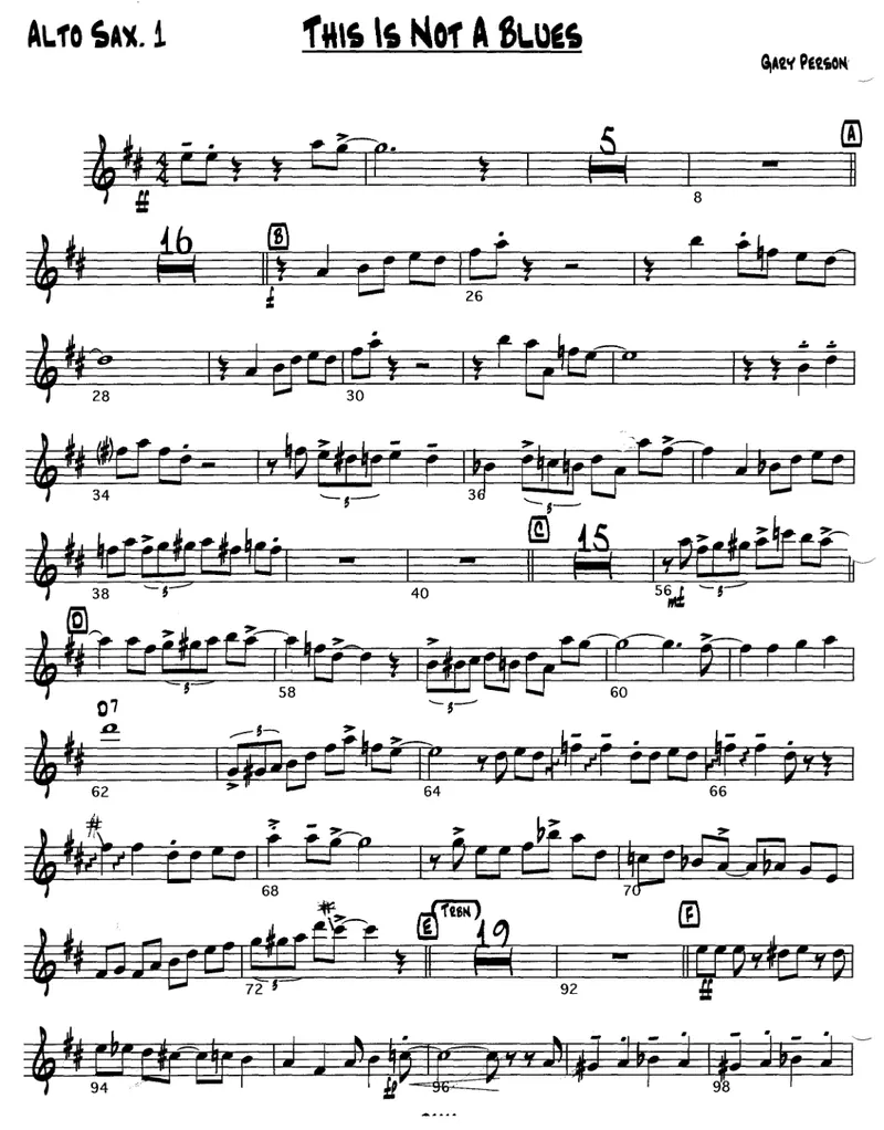 This Is Not A Blues score preview