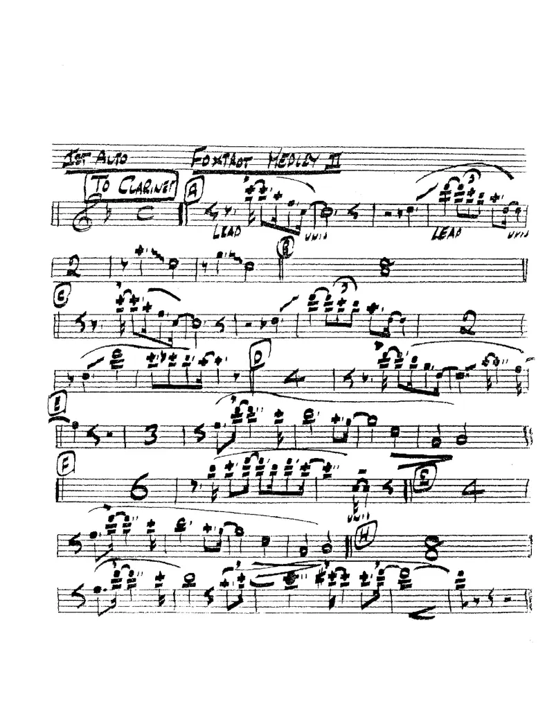 Foxtrot Medley II score preview