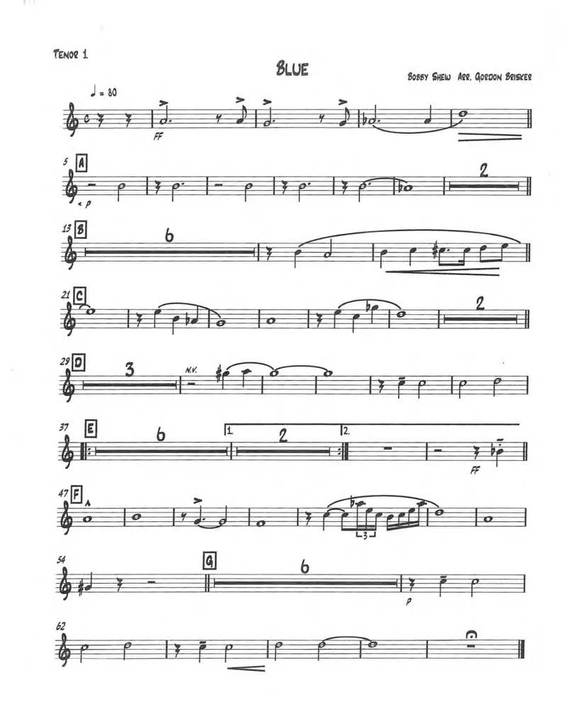 Blue score preview