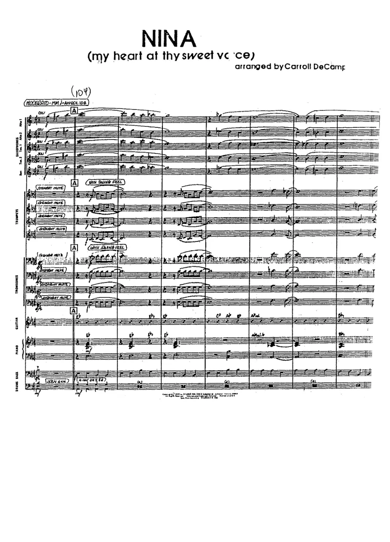 Nina score preview