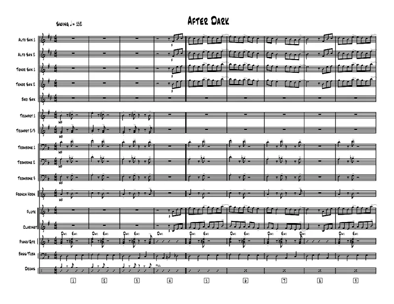 After Dark score preview