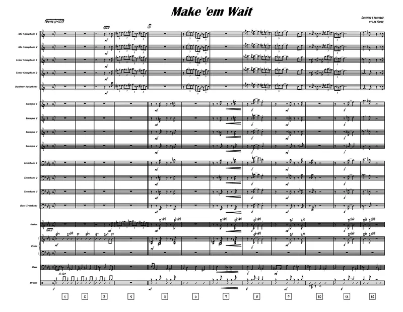 Make 'Em Wait score preview