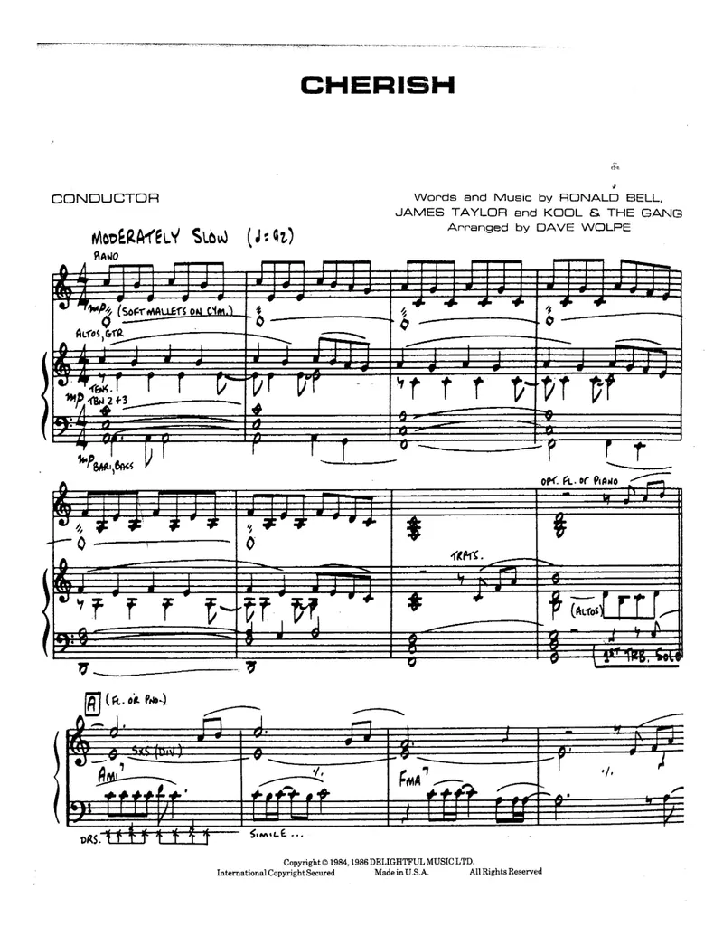 Cherish score preview