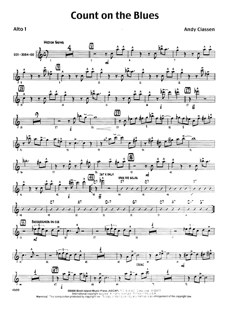 Count On The Blues preview page 1