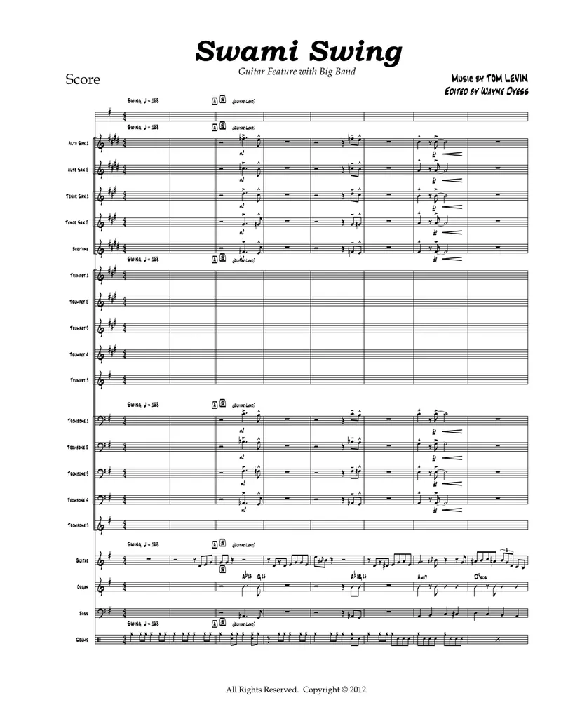 Swami Swing score preview