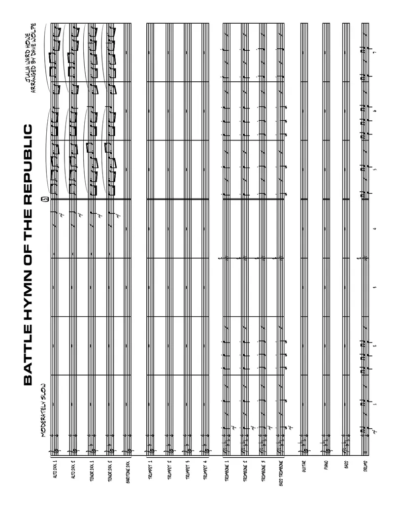 Battle Hymn Of The Republic score preview