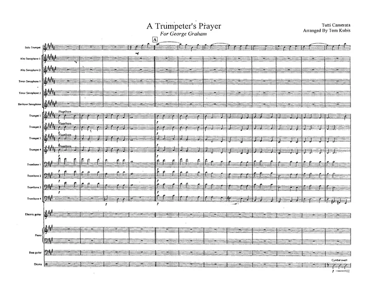 A Trumpeter's Prayer score preview