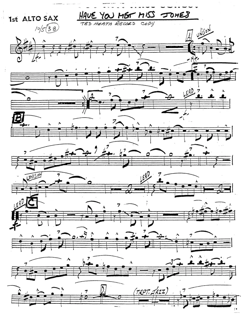 Have You Met Miss Jones score preview