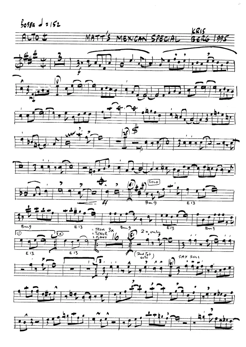 Matt's Mexican Special score preview