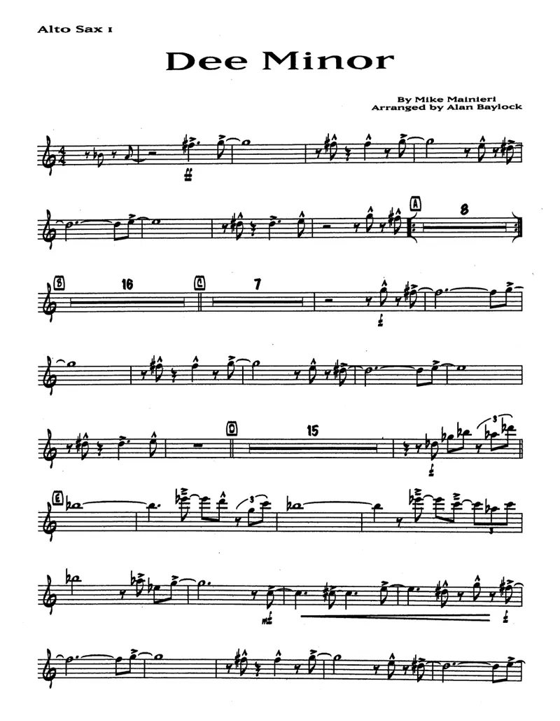 Dee Minor score preview