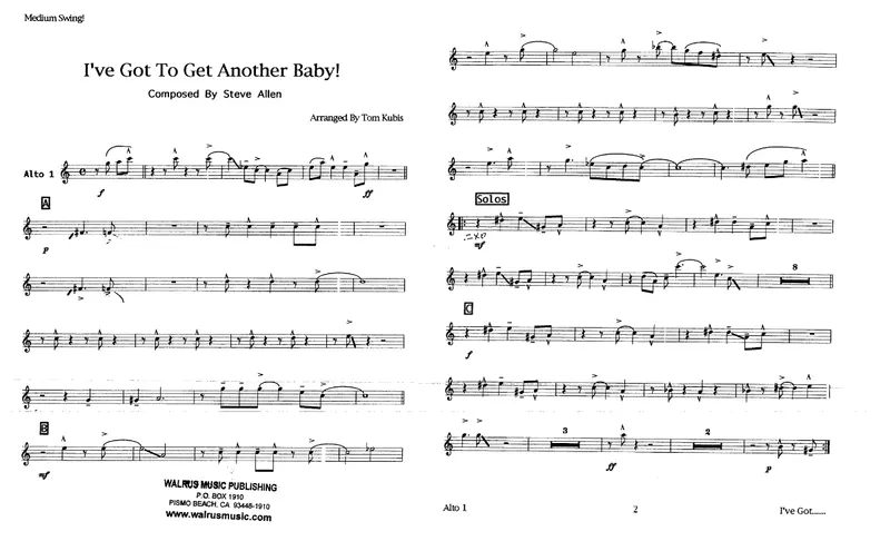 I've Got To Get Another Baby score preview