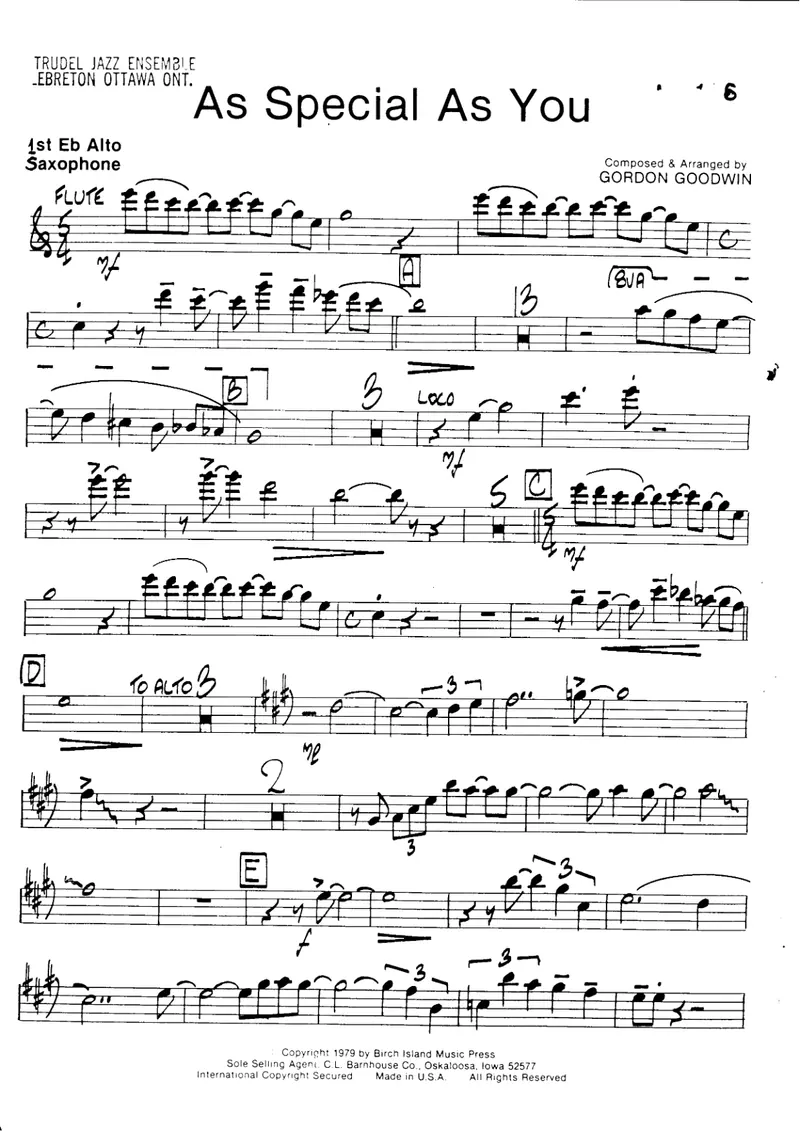 As Special As You Are score preview