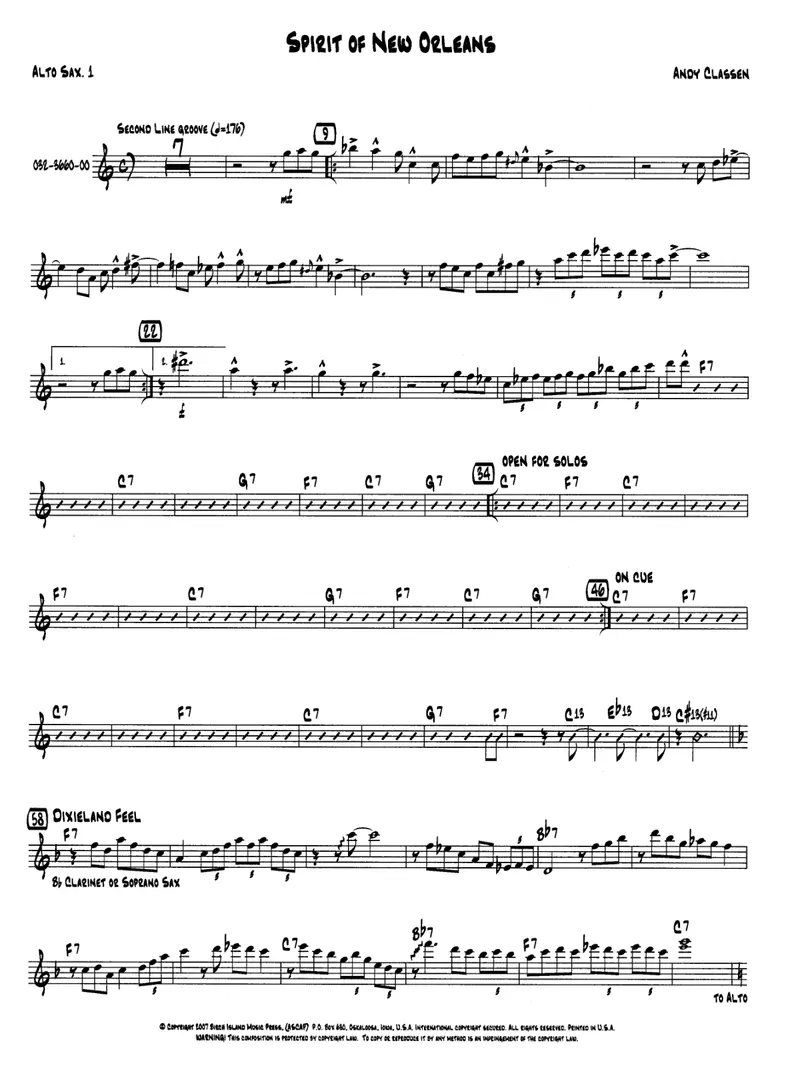 Spirit Of New Orleans score preview