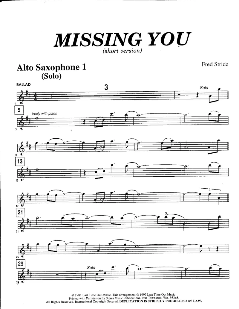 Missing You preview page 1